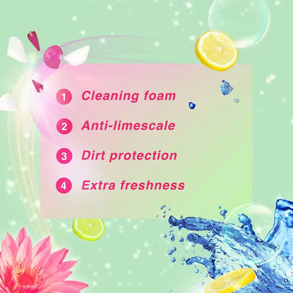 Bloo Power Colour Active Rim Blocks Fresh Flowers Cleaning with Anti Limescale