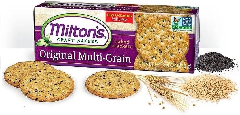 Milton's Gourmet Crackers Delicious Crispy Snack Assorted  Variety Pack 680g