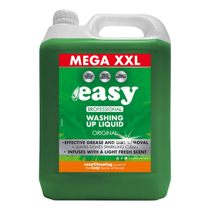 Easy Original Dish Washing Up Liquid Clean Scent Detergent Kitchen Soap 5L Pack