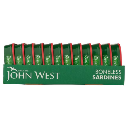 John West Boneless Sardines in Tomato Sauce 12 x 95g Boneless High in Omega 3