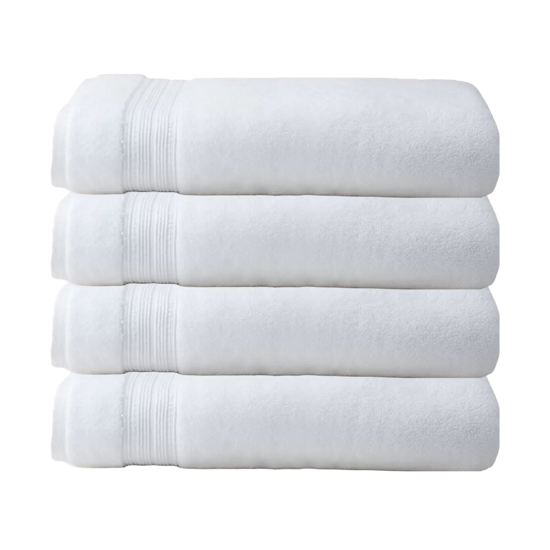 Bath Towel Luxury 100%  Hrygro Cotton Grandeur Super Soft and Absorbent White