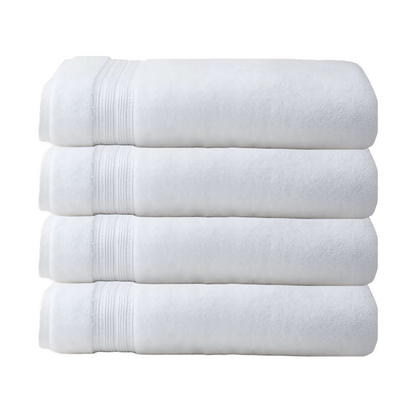 Bath Towel Luxury 100%  Hrygro Cotton Grandeur Super Soft and Absorbent White