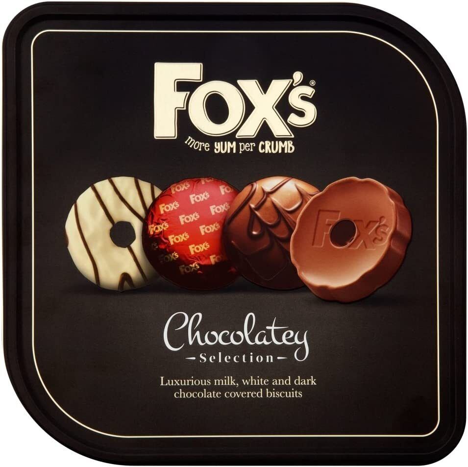 Biscuits Fox's Fabulous Chocolatey Biscuit Variety Flavours Gift Tin Pack 730g