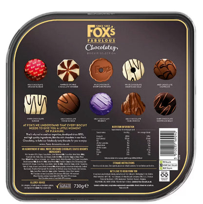 Biscuits Fox's Fabulous Chocolatey Biscuit Variety Flavours Gift Tin Pack 730g