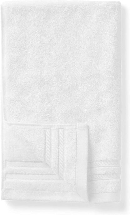 Bath Towel 100% Ring Spun Cotton White Premium Quality Soft and Highly Absorbent 6 Pack