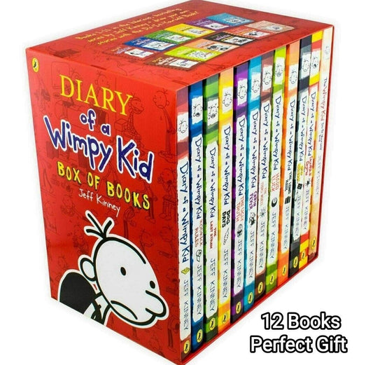 Books Diary of a Wimpy Kids Collection Fiction 12 Pack Ideal GIFT