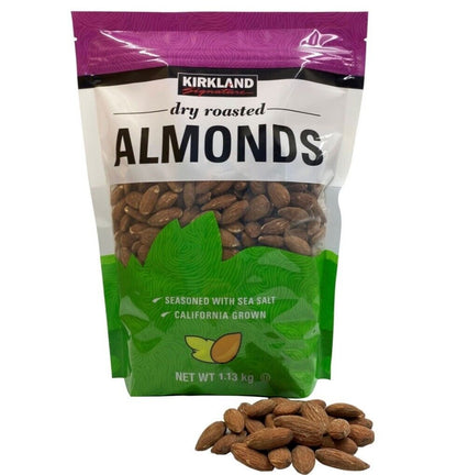 Almond Dry Roasted Seasoned With Sea Salt Food Nuts 100%preservative free 1.13kg