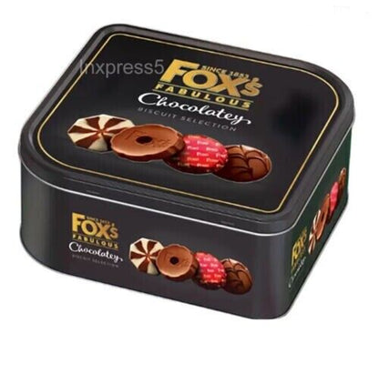 Biscuits Fox's Fabulous Chocolatey Biscuit Variety Flavours Gift Tin Pack 730g